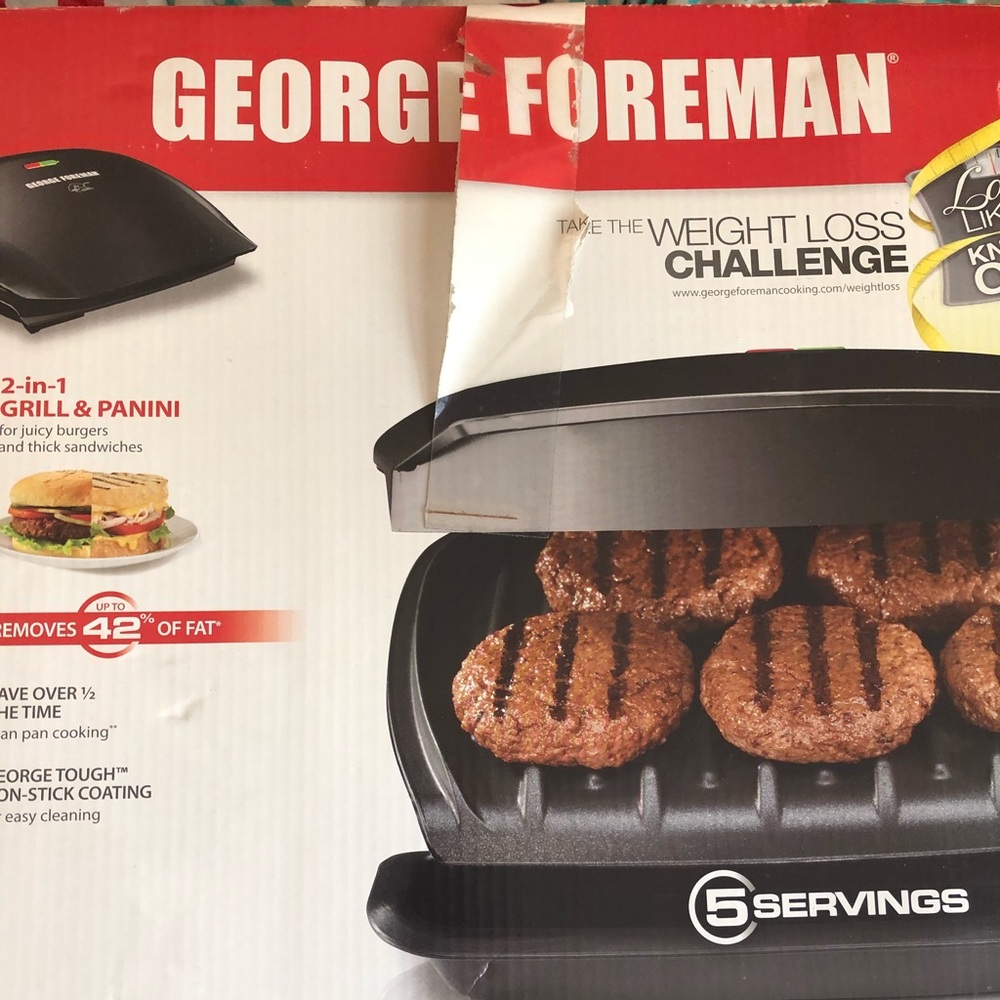 George Foreman 2 in 1 panini and grill. Like new